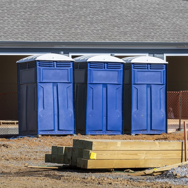 are there any restrictions on what items can be disposed of in the portable toilets in Reynolds